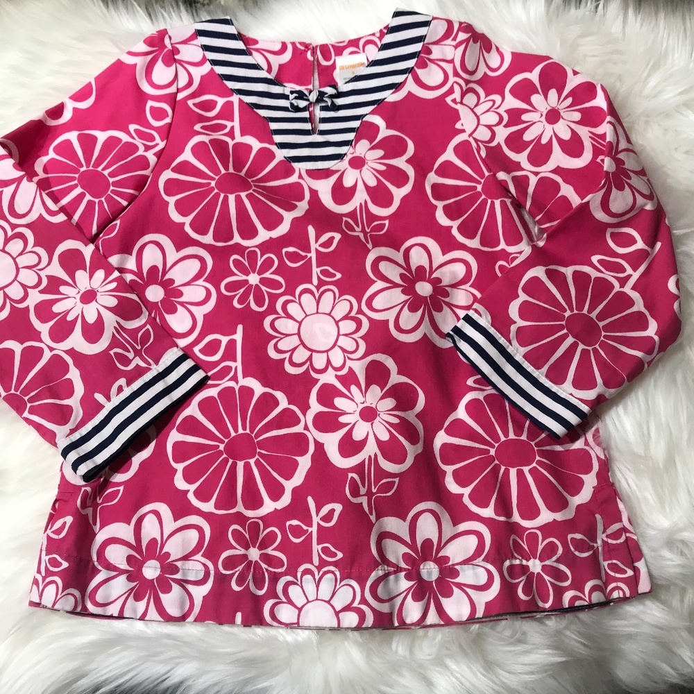 Gymboree pink Hawaiian themed swim cover up size 5